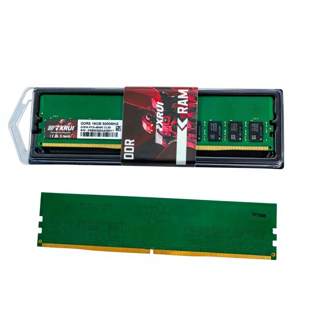 High Speed Bulk Wholesale Green PCB DDR5 16GB 6000MHz RAM PC5-48000 Desktop Memory Module