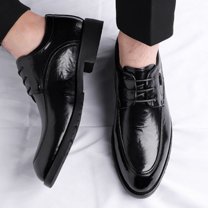 Mocasines de Vestir para Hombre, Parte Superior de PU Transpirable, Cerrados, Antideslizantes, Resistentes, Cómodos, para Oficina, Bodas, con Suela de Goma - Product Image 4