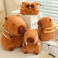Vente en gros Capybara en peluche avec tortue Animal en peluche Décoration de la maison Cadeau pour enfants Capybara en peluche avec poupée en coquille d'abeille