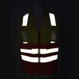 CITICITY Chaleco de Seguridad Reflectante de Alta Visibilidad para Tráfico, Poliéster Naranja, Múltiples Bolsillos, con Cremallera, para Construcción - Product Image 6