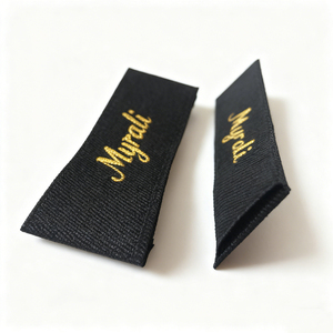 Etiquetas Tejidas Ecológicas para Ropa, Etiquetas Personalizadas con Logotipo, Etiquetas Lavables de Marca Privada - Product Image 3