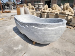 Bañeras Ovaladas Modernas de Lujo Hechas a Medida, Exclusivas en Gris/Grisáceo, Independientes, para Baño, Villa, Hotel, Casa - Product Image 5