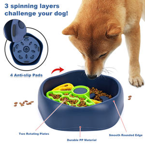 Suministros para Mascotas, Comedero Lento Automático de Gran Capacidad, Plato Giratorio para Gatos, Moderno y Duradero, con Alimentación USB, de PP - Product Image 2