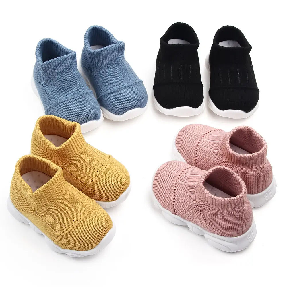 Toddler Unisex Baby Boys Girls High Top Sneaker Soft Anti-Slip Sole Newborn Infant First Walkers Denim Shoes