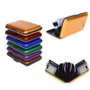 Wholesale Cycling Bag Aluminum <b>Card</b> Case - Credit <b>Protector</b> Business Holder Metal ID Organizer Wallet 6 Slots for Women Men - Product Image 1