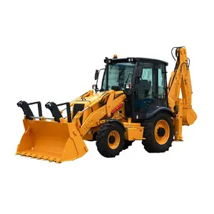 CLG777A-S Backhoe Loader Berat 9Ton dengan Ember 1,1m3 dari Pabrik Liugong