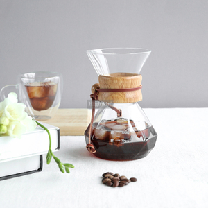 Highwin 400ml 600ml 800ml thủy tinh borosilicate đổ qua máy pha cà phê với bộ lọc bằng thép không gỉ có thể tái sử dụng - Product Image 1