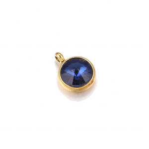 Yiwu aceon thép không gỉ DIY Mini Charms Vòng Zircon bezel kích thước lớn đầy màu sắc đá 10mm Birthstone Vòng Charm - Product Image 6