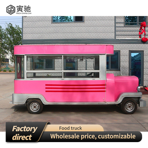 YC-T13 En Acier Inoxydable En Plein Air Restauration Camion Voiture Cuisine Mobile pour Snack Alimentaire Hotdogs Chips Crème Glacée Fast <span class=keywords><strong>Food</strong></span> Concession - Product Image 2