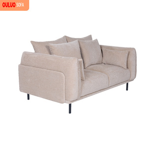 Canapé sectionnel carré moderne en tissu, chaises <span class=keywords><strong>de</strong></span> salon design, deux places, écologique, vente en gros - Product Image 2