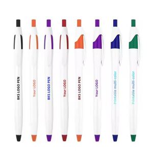 Promotion Popular High Quality Modern Style Custom Logo Plastic Multi-color Black Ink Office/School/Gift Use <b>Ballpoint</b> <b>Pen</b> - Product Image 2