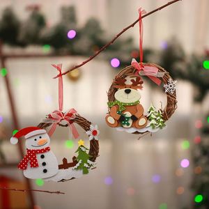 Modern DIY Christmas Rattan <b>Wreath</b> Hanging Pendant Garland Festive Craft & Gift Idea - Product Image 2