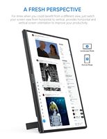 Arzopa Z1RC Mini écran IPS 2560*1600 Écran portable fin pour ordinateur portable 16,0 pouces 16:10 Affichage 2K