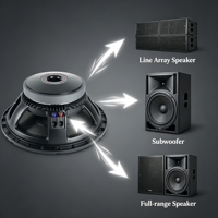 ATIES-15X600 Altavoz de graves de 15 pulgadas, 1000W, 8 Ohmios, VC 4'', para escenario, equipo de sonido profesional, de fábrica, OEM ODM