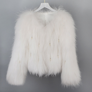 <span class=keywords><strong>Cappotto</strong></span> di <span class=keywords><strong>pelliccia</strong></span> sintetica di Design del cliente giacca di piume di struzzo di moda da ragazza cappotti caldi invernali per le donne - Product Image 4