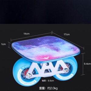 RS Wholesale <span class=keywords><strong>Freeline</strong></span> Drift Board สเก็ตบอร์ดกันลื่น ทนทาน ทำจากไม้เมเปิล โครงสร้างอะลูมิเนียม ล้อ PU พร้อมไฟ LED สีขาว สำหรับผู้ใหญ่ - Product Image 2
