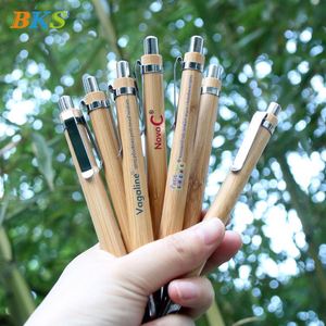 ปากกาลูกลื่นไม้ไผ่รักษ์โลกจาก Healthy Designs พร้อมสีและโลโก้ที่ปรับแต่งได้ สำหรับใช้ในสำนักงานและโรงเรียน - Product Image 2