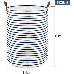 Gran oferta, cesta de lavandería plegable de lona de algodón grande, tapa con cordón, barril de recepción plegable para cesto de ropa, gran oferta - Product Image 4