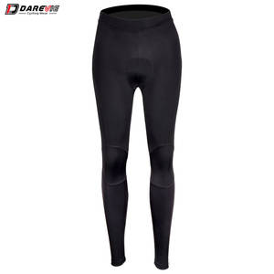 Darevie OEM ciclismo pantaloni lunghi imbottiti traspirante MTB ciclismo collant Leggings da bicicletta pantaloni sportivi da donna 3D nero di cartone - Product Image 2