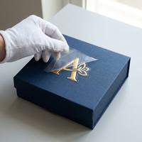 Autocollants personnalisés en feuille d'or pour bougies, résistants à l'eau et aux hautes températures, pour boîtes cadeaux de bougies parfumées