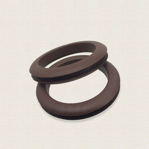 Rubber Cable Management Ring Brown Round Sealing Wire Guide For Office Desk <b>Computer</b> Furniture Hardware <b>Accessory</b> - Product Image 3