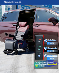 Système de transfert de fauteuil roulant accessible avec base de siège pivotante et dispositif d'assistance au <span class=keywords><strong>conducteur</strong></span>, capacité de charge maximale 150kg - Product Image 1