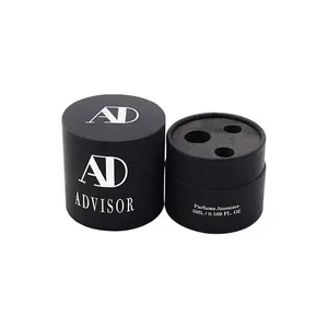 Round Paper Container For Dry Shampoo Powder With Sifter Cardboard Tube Box For Dry Shampoo Powder Packaging