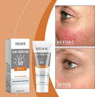 Tabir Surya Wajah Luar Ruangan SPF 50+ Anti Sinar Matahari Perlindungan Alami Mencerahkan Pelembab Ringan Menyegarkan Pengontrol Minyak Sunblock