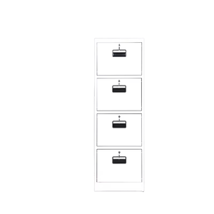 White Modern Vertical <b>File</b> <b>Cabinets</b> Lockable <b>4</b>-<b>Drawer</b> for Home -Office Hotel School Gym Hospital Workshop Bedroom Living Room - Product Image 1
