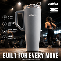 2 Tasses de voyage isothermes à double paroi en acier inoxydable de 40 oz avec poignée pour une performance thermique de 6 à 12 heures, directement de l'usine