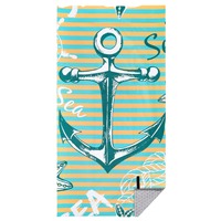 Eco-Friendly Recycled Turkish Cotton Quick-Dry Sand-Free Tropical Modern Floral Printed Beach Towel-Luxury All-Season