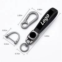 Porte-clés en métal de haute qualité avec logo de marque automobile, porte-clés en cuir avec cordon, cadeau pour concessionnaire 4S