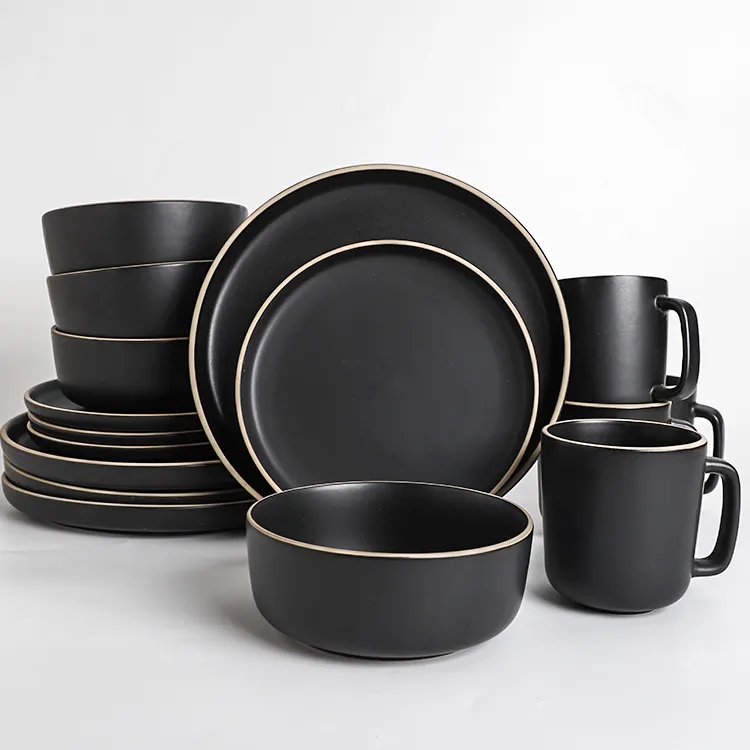 Pratos de porcelana e prato de cerâmica, conjunto de louças e talheres baratas com filtro de porcelana, cor pura, 2021