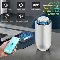 Diffuseur d'huiles essentielles électrique portable en métal sans eau, 20 ml, contrôlé par application, pour voiture, extérieur, maison, hôtel - Offre Spéciale