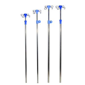 Hospital Bed Iv Stand Adjustable Height Multi <b>Hook</b> Design For Medical Use - Product Image 5