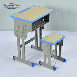 Ensemble bureau et chaise pour étudiants modernes, simple ou double, de haute qualité, taille réglable, personnalisable, pour la maison, l'étude ou l'école - Product Image 4