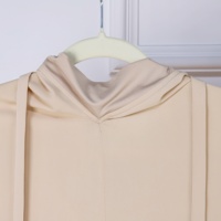 Ensemble de prière musulman pour femmes en deux pièces pour l'Aïd, Abaya longue en crêpe, Khimar, Jilbab et jupe, tenue modeste pour femmes musulmanes