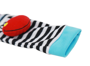 Chaussettes pour bébé avec hochet, hochet de poignet et chaussettes pour les pieds, chaussures pour bébé de 0 à 24 mois, hochets pour chaussettes - Product Image 4