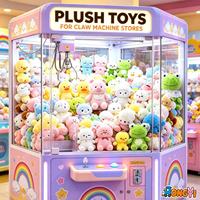 Plus de 30 000 styles 1. Produit phare : Peluche douce de dessin animé de 8 pouces pour machine à griffes, stock en gros pour prix de machine à griffes d'arcade