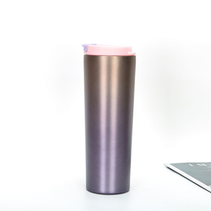 Venta al por mayor mejor vendedor vaso aislado al vacío de doble pared de acero inoxidable 16oz taza de viaje sin BPA para café, té, bebidas - Product Image 4