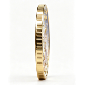 Custom UV Animal Glitter Magic Sprite Tooth Fairy 3D Painted Enamel Commemorative Challenge Coin Dual-Sided Kids Keepsake Coin - Product Image 4