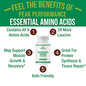 Integratore di Aminoacidi Essenziali con Tutti i 9 EAA in Capsule per il Recupero Muscolare, il Supporto all'<span class=keywords><strong>Allenamento</strong></span> e l'Assorbimento dei Nutrienti - Product Image 3