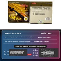 Alice A707 Violin Set String 1234 Wire Rope Braided Steel Core Cupronickel Winding Steel Chromium