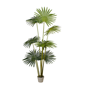 Fausses plantes tropicales artificielles de palmier de 180cm de haut pour les Y8502-7-1PS de décoration d'intérieur - Product Image 1