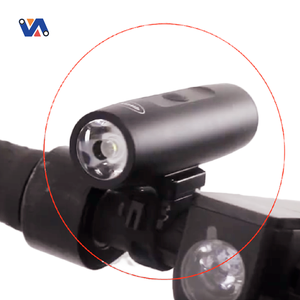 Luce anteriore a <span class=keywords><strong>LED</strong></span> per scooter, ricaricabile tramite USB, alimentata a batteria, in plastica ABS, nera, faro per <span class=keywords><strong>bicicletta</strong></span> da esterno per M365/ES2 - Product Image 1