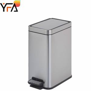 Cubo de basura doble para hotel de 10L/15L, cubo de basura de acero inoxidable, cubo de basura <span class=keywords><strong>con</strong></span> <span class=keywords><strong>pedal</strong></span> accionado por pie, cubo de basura <span class=keywords><strong>con</strong></span> <span class=keywords><strong>pedal</strong></span> - Product Image 1