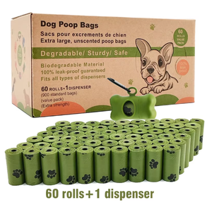 Wholesale <b>Compostable</b> Disposable Poo <b>Bag</b> Customized Pet Biodegradable Corn Starch Dog Poop <b>Bag</b> Dog Waste Poop <b>Bags</b> - Product Image 5