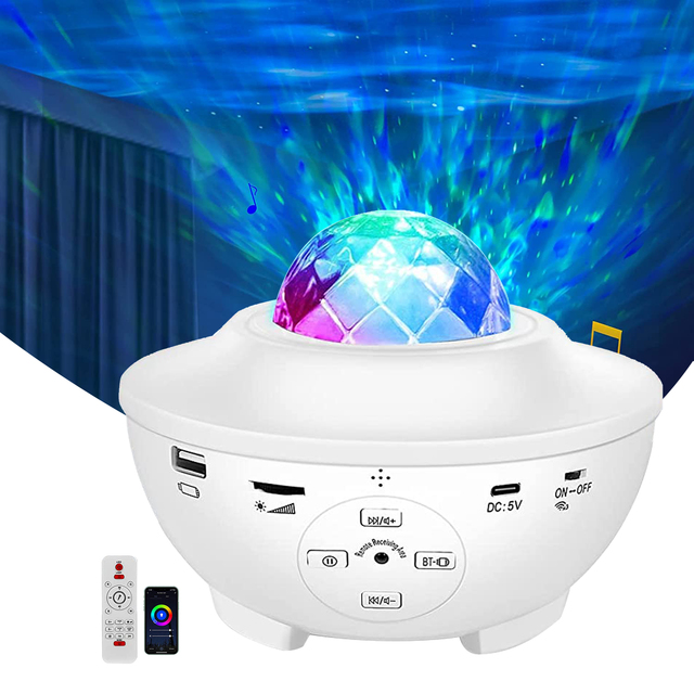 Music Speaker Smart App Sky Lite Laser Nebula Capsule Night Light Star Projector