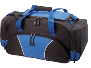 Bolsa de gimnasio deportiva Unisex de nuevo diseño al por mayor lona impermeable de poliéster para sala de fitness con cierre de cremallera logotipo personalizable - Product Image 2