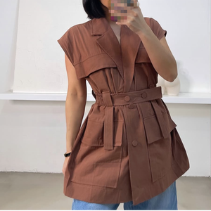 レディース セクシー ホルターネック ノースリーブ ショート丈トップス ストリート系 カジュアル ベスト ブラウス - Product Image 2